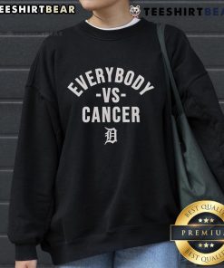 Top Everybody Vs Cancer Detroit Tiger 2025 Sweatshirt in vibrant colors, promoting cancer awareness and support.