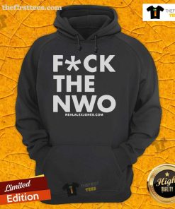 Alt Text: Top Fck The NWO Alex Jones hoodie featuring bold graphics and a comfortable fit for conspiracy theory enthusiasts.