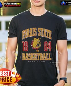 Top Ferris State Bulldogs Basketball T-Shirt featuring team colors and logo, perfect for fans and players alike.