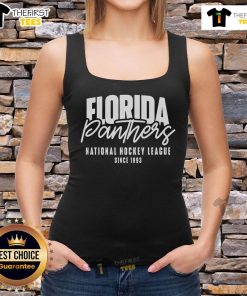 Stylish tank top featuring the Florida Panthers logo, celebrating the NHL team since 1993, perfect for fans.