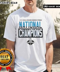 2025 NCAA Division I Women's Tennis National Champions T-Shirt featuring Georgia Bulldogs logo and vibrant design.