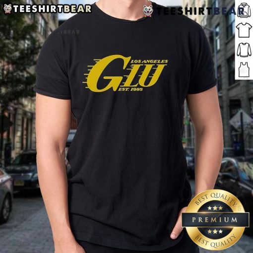 Alt Text: Top Glu Los Angeles Lakers Est 1985 T-Shirt featuring bold team graphics and vibrant colors for Lakers fans.