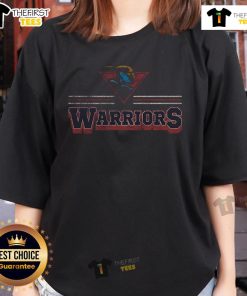 Top Golden State Warriors Fan Banner Ladies Tee in vibrant blue, perfect for showing team spirit and style.