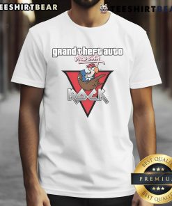 Top Grand Theft Auto Vice City Rock T-Shirt featuring vibrant graphics and retro design inspired by the iconic video game.