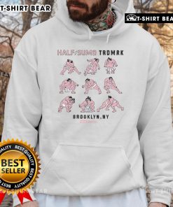 Top half of a Sumo Heya hoodie featuring vibrant design, showcasing Brooklyn NY culture and style.