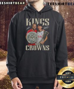 Limited Edition hoodie featuring Harry Kane and Son Heung-Min crowned as kings, perfect for football fans.