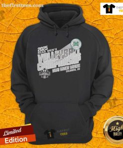 Top Hawaii Warriors 2025 NCAA Men's Volleyball Championship hoodie featuring vibrant team colors and logo design.