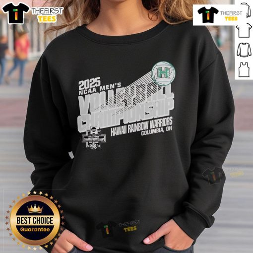 Alt Text: Top Hawaii Warriors 2025 NCAA Men's Volleyball Championship sweatshirt in vibrant colors, perfect for fans and athletes.