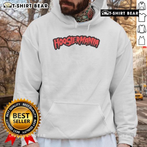 Top Hoosiermania Logo Hoodie featuring vibrant colors and stylish design, perfect for fans and casual wear.