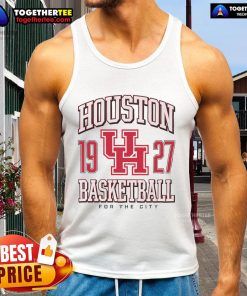 Top Houston Cougars Basketball for the City 1927 tank top featuring vibrant team colors and logo design.