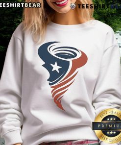 Alt Text: Cozy Houston Texans Cyclones sweatshirt featuring team colors and logo, perfect for game day and casual wear.