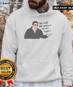 Dan Andrews hoodie featuring bold text 'How Could Dan Andrews Let This Happen?' in striking design and colors.