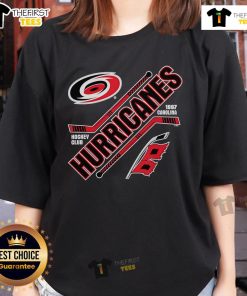 Top Hurricanes Force Black Officially Licensed Hockey Ladies Tee showcasing team logo and stylish design for fans.