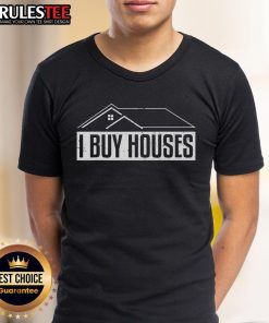 Top I Buy House Real Estate Investor T-Shirt featuring bold text design for real estate enthusiasts and investors.