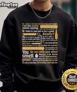 Top I Can't Hear Anything You're Saying Sweatshirt in cozy fabric, perfect for casual wear and expressing humor.