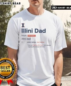 Top Illinois Fighting Illini Dad Definition T-Shirt featuring bold graphics and vibrant colors for proud Illini fans.