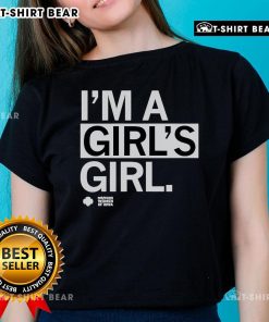Top Im A Girls Girl Ladies Tee in vibrant colors, showcasing a fun and stylish design perfect for casual outings.