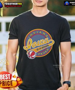 Top Indiana Fever At Iowa 5-4-2025 T-Shirt featuring bold team graphics and vibrant colors for fans of women's basketball.