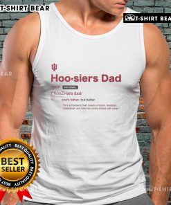 Top Indiana Hoosiers Dad Definition Tank Top design featuring the iconic Hoosiers logo and stylish typography.