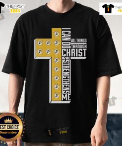 Indiana Pacers I Can Do All Things Through Christ T-Shirt showcasing team spirit and faith-inspired design.