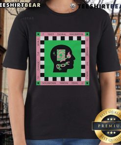 Top It Takes Radikal Imagination to Change the World Radikal Kindness Ladies Tee in vibrant colors, promoting kindness.