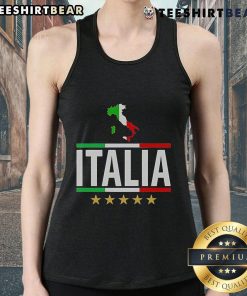 Top Italia Italy Soccer Football Champions Tank Top featuring vibrant team colors and logo for passionate fans.
