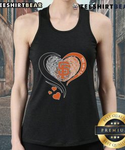 Top Its In My DNA Heart San Francisco tank top featuring a vibrant design celebrating SF pride and style.