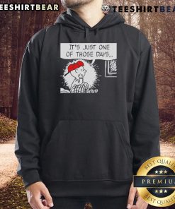 Cozy Snoopy Peanuts hoodie featuring 'Top, It's Just One of Those Days' design, perfect for casual wear and fan apparel.