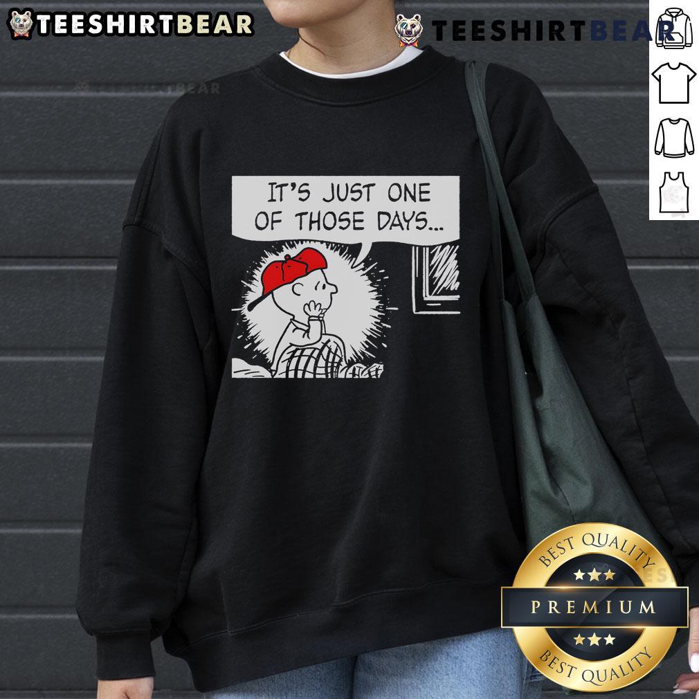 Top It'S Just One Of Those Days Snoopy Peanuts Sweatshirt Cozy Snoopy Peanuts sweatshirt featuring 'Top It's Just One of Those Days' design, perfect for casual wear.