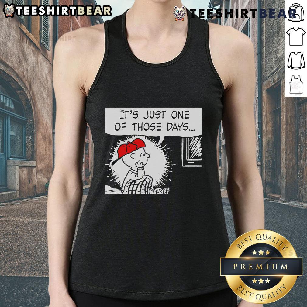 Top It'S Just One Of Those Days Snoopy Peanuts Tank Top Top Its Just One Of Those Days Snoopy Peanuts Tank Top featuring Snoopy graphic on a stylish, casual sleeveless shirt.