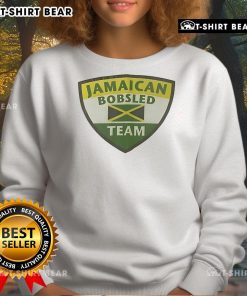Top Jamaican Bobsled Team logo sweatshirt featuring vibrant colors and bold design, perfect for fans and athletes.
