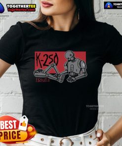 Top K 250 Issues Robot Ladies Tee featuring a stylish design of robot-themed graphics on a comfortable t-shirt.