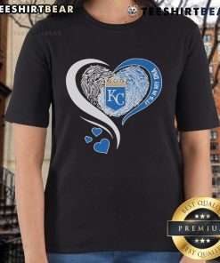 Top Kansas City Royals It's In My DNA Heart Ladies Tee featuring a stylish design for passionate Royals fans.