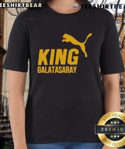 Top King Galatasaray Ladies Tee featuring vibrant team colors and logo, perfect for passionate fans and casual wear.