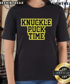 Top Knuckle Puck Time Ladies Tee featuring a stylish design perfect for hockey fans and casual wear.