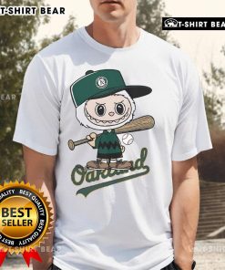 Top Labubu Charlie Brown Oakland Athletics T-Shirt featuring vibrant design and classic team colors, perfect for fans.