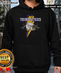Top Liberty Hill Panthers Thunderstruck 3 helmet hoodie featuring team colors and logo for football fans.