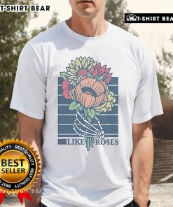 Top Like Roses Bouquet T-Shirt featuring a vibrant floral design, perfect for casual wear and floral enthusiasts.