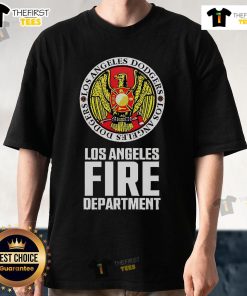 Top Los Angeles Dodgers 2025 Support Those Impacted By The LA Wildfires T-Shirt featuring team colors and logo design.