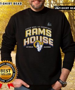 Top Los Angeles Rams Super Bowl LVI Champions hometown sweatshirt featuring team logo and vibrant colors.
