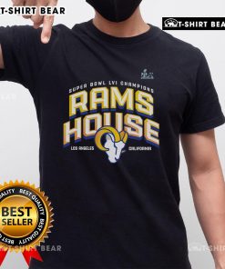 Alt Text: Top Los Angeles Rams Super Bowl LVI Champions Hometown T-Shirt featuring bold team logo and championship graphics.