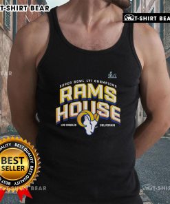 Top Los Angeles Rams Super Bowl LVI Champions Hometown Tank Top featuring vibrant team colors and logo design.