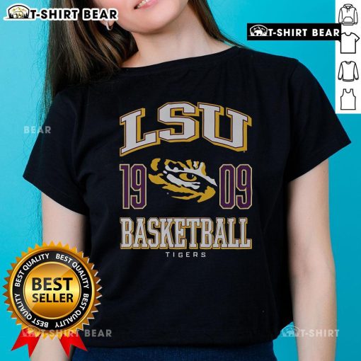 Top LSU Tigers Basketball 1909 Ladies Tee featuring vibrant team colors and stylish design for female fans.