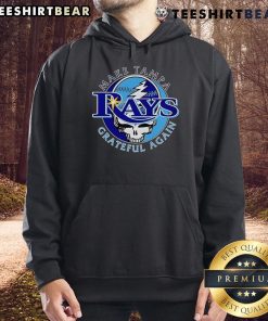 Stylish Tampa Bay Rays hoodie with 'Grateful Again' design, perfect for fans showcasing team spirit and support.