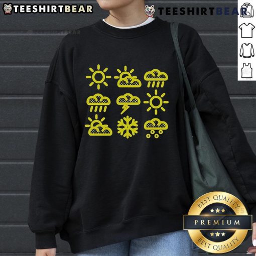 Top Menos El Oso Weather logo sweatshirt featuring a cozy design and vibrant colors, perfect for stylish weather wear.
