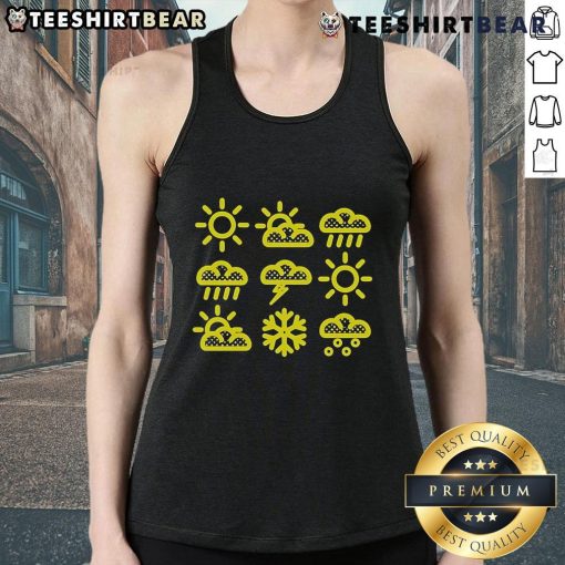 Top Menos El Oso Weather Logo Tank Top featuring a stylish design for casual summer fashion.