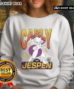 Top Mewtwo Pokmon sweatshirt featuring Carly Rae Jepsen and Brian Robert Jones design, perfect for fans and collectors.