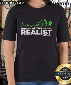 Alt Text: Top Mike Santana Return of the Realist Ladies Tee featuring stylish design and vibrant colors for casual wear.
