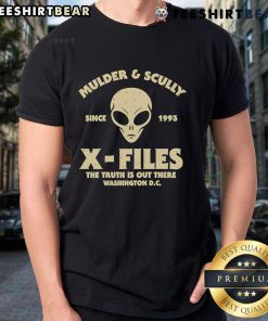Top Mulder and Scully X-Files T-Shirt featuring 'The Truth Is Out There' design for fans of the iconic series.