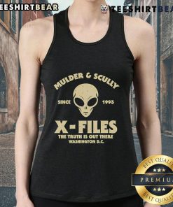 Top Mulder and Scully X-Files The Truth Is Out There tank top featuring iconic duo from the hit sci-fi series.